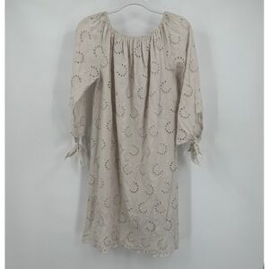 Valentina Naldi Womens Eyelet Dress Size M Cottagecore Prairie Pastoral Italy‎
